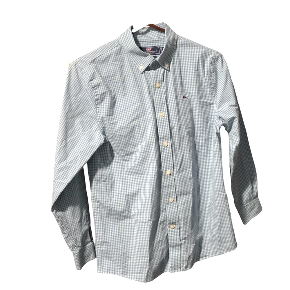 Vineyard Vines Whale Long Sleeve Shirt Boys Size Medium 12-14